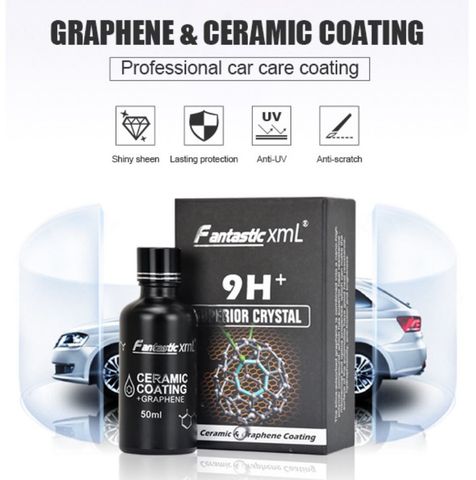  Dung dịch phủ bóng xe đạp / xe máy Fantastic XML Ceramic Graphene Coating 50ml 9H+ 