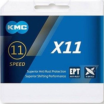  Sên xe đạp KMC 11speed X11EPT 118 mắt ( bạc ) 