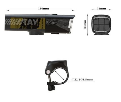  Đèn LED xe đạp KingKong X7 1000 lumen Type C 