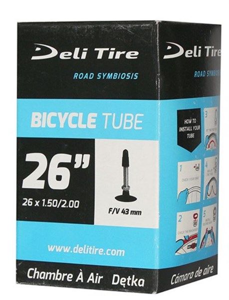 Ruột xe đạp 26 inch Deli Van Pháp 1.75-2.15