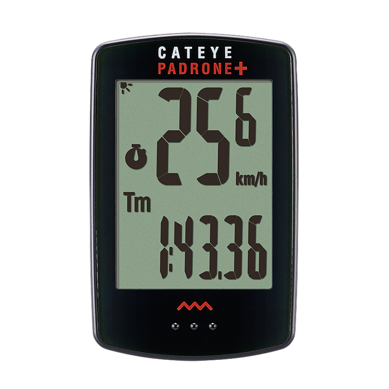 Đồng hồ tốc độ xe đạp không dây Cateye Padrone + ( có đèn nền )