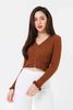 Áo Len Cardigan Lửng Bèo  - V65C20T018