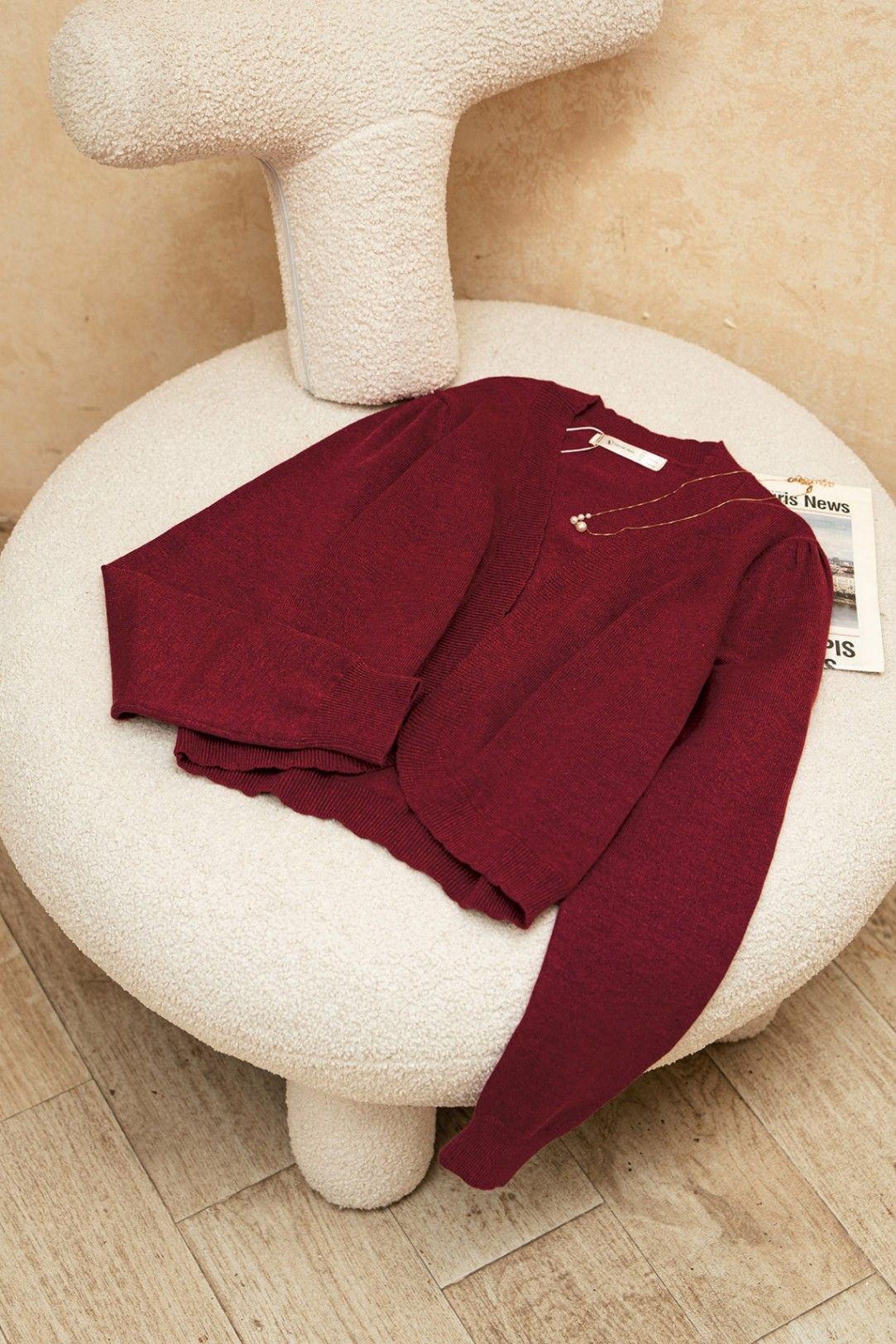 áo cardigan viền nẹp dài tay - V65C23T018