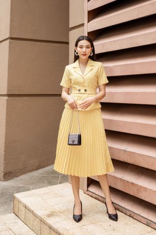  Nelly Skirt / chân váy dập ly xòe 