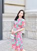 Lolie Dress - hoa xanh/ Đầm Clothesrack cổ tròn tay ngắn Lolie - Việt Nam