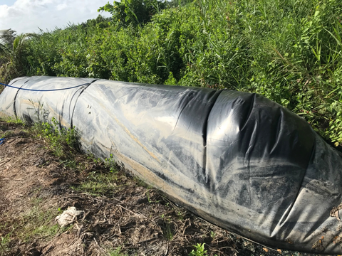  Hệ thống túi ủ Biogas làm bằng vật liệu HDPE sử dụng trọng nuôi tôm thâm canh và siêu thâm canh. 