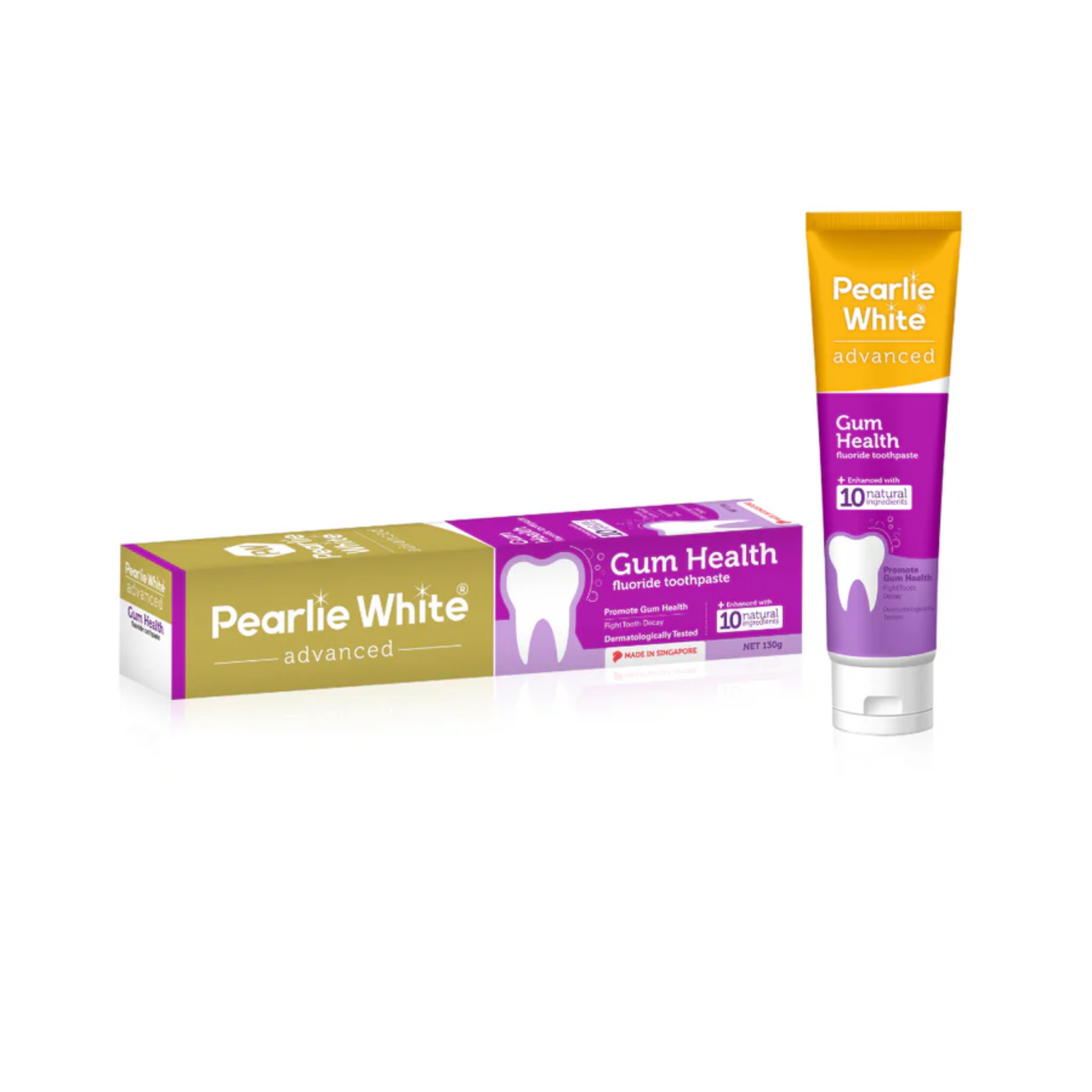 Kem Đánh Răng Cao cấp Chăm sóc Nướu - Pearlie White Advanced Gum Health Fluoride 130g