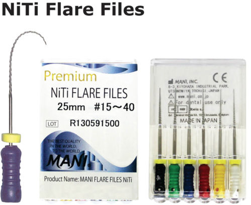Nong tay Niti Flare Files - Mani Nhật Bản (Hộp 6 cây)