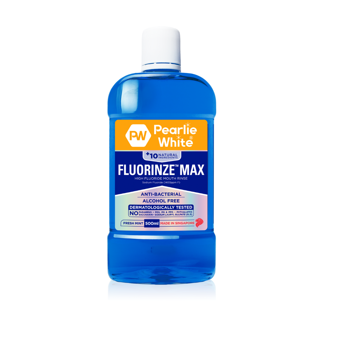 Nước súc miệng Pearlie White Fluorinze Max High Fluoride 500ml