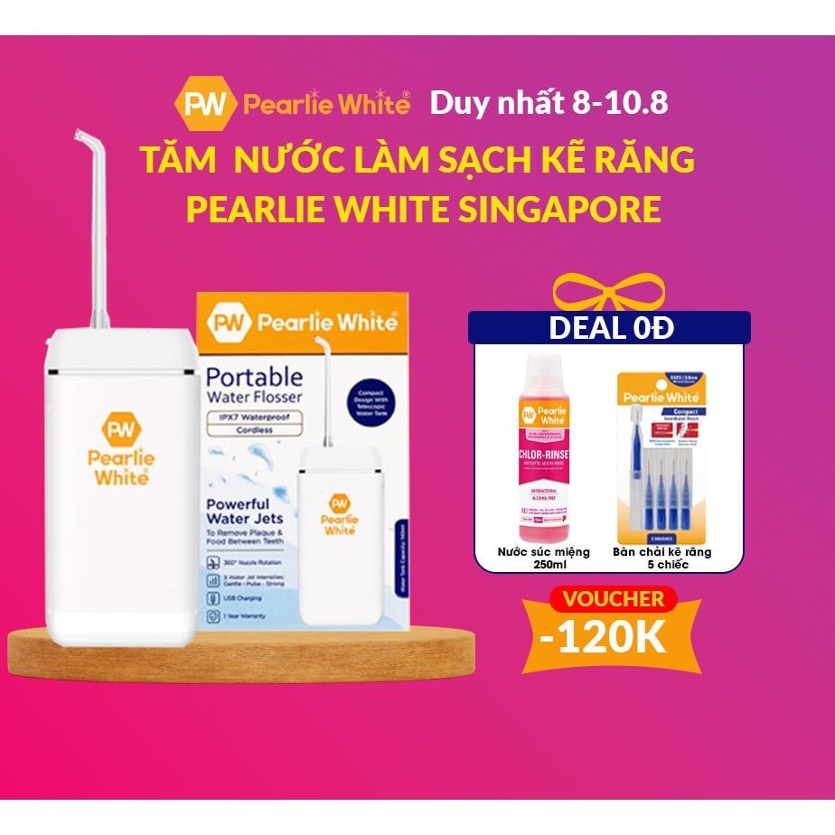 Máy tăm nước cầm tay Pearlie White