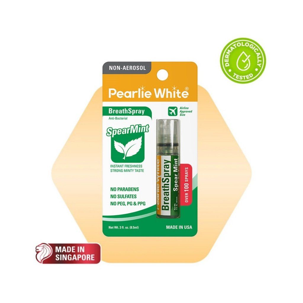 Xịt Diệt Khuẩn Thơm Miệng Spearmint Pearlie White 8.5ml