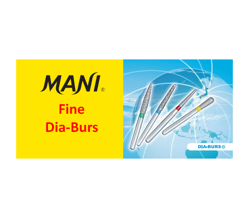  Mũi mài kim cương Dia-Burs Mani Nhật Bản Loại hạt mịn (Vỉ 5 cây) 