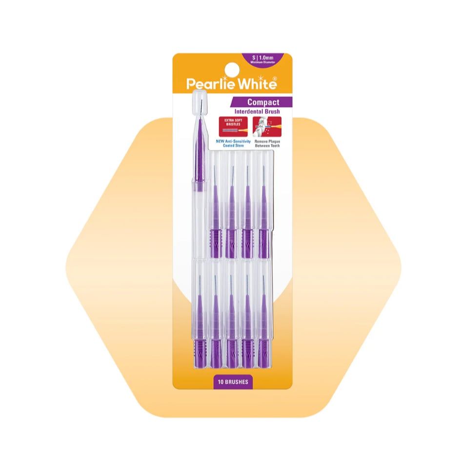 Bàn Chải Kẽ Răng Cao Cấp Pearlie White (10 Cái/ Gói)