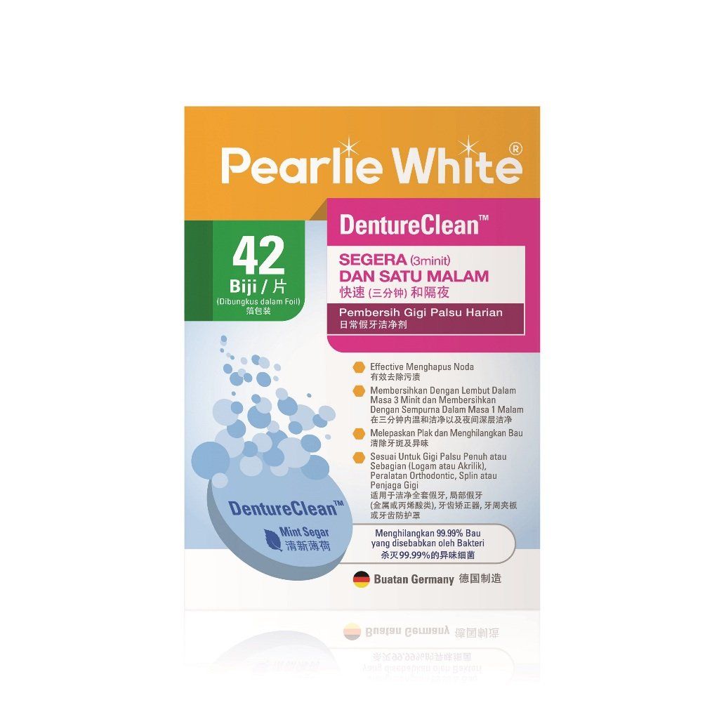Viên Nén Làm Sạch Răng Giả DentureClean Pearlie White