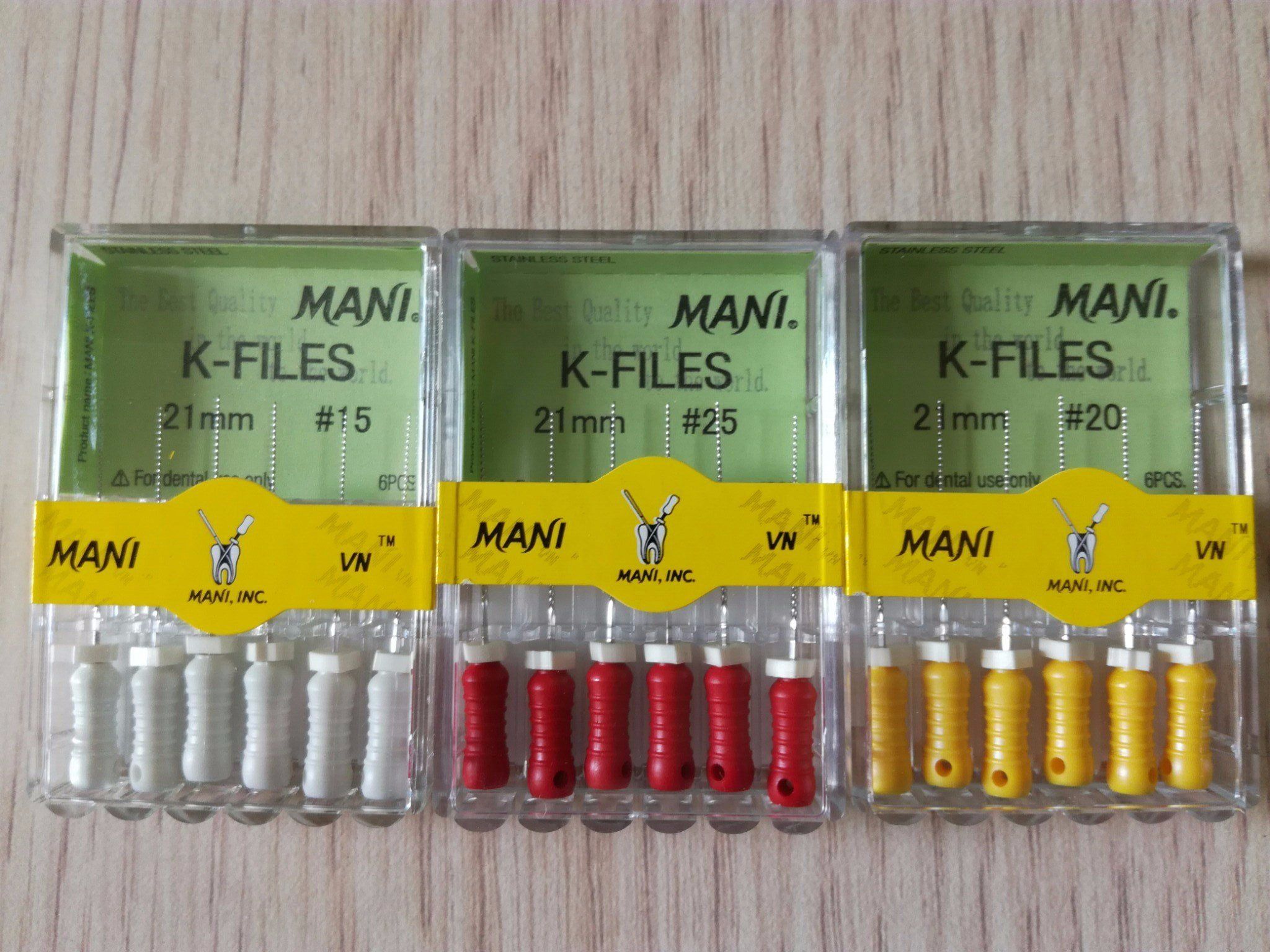 Nạo lấy tủy K-Files - Mani Nhật Bản (Hộp 6 cây)