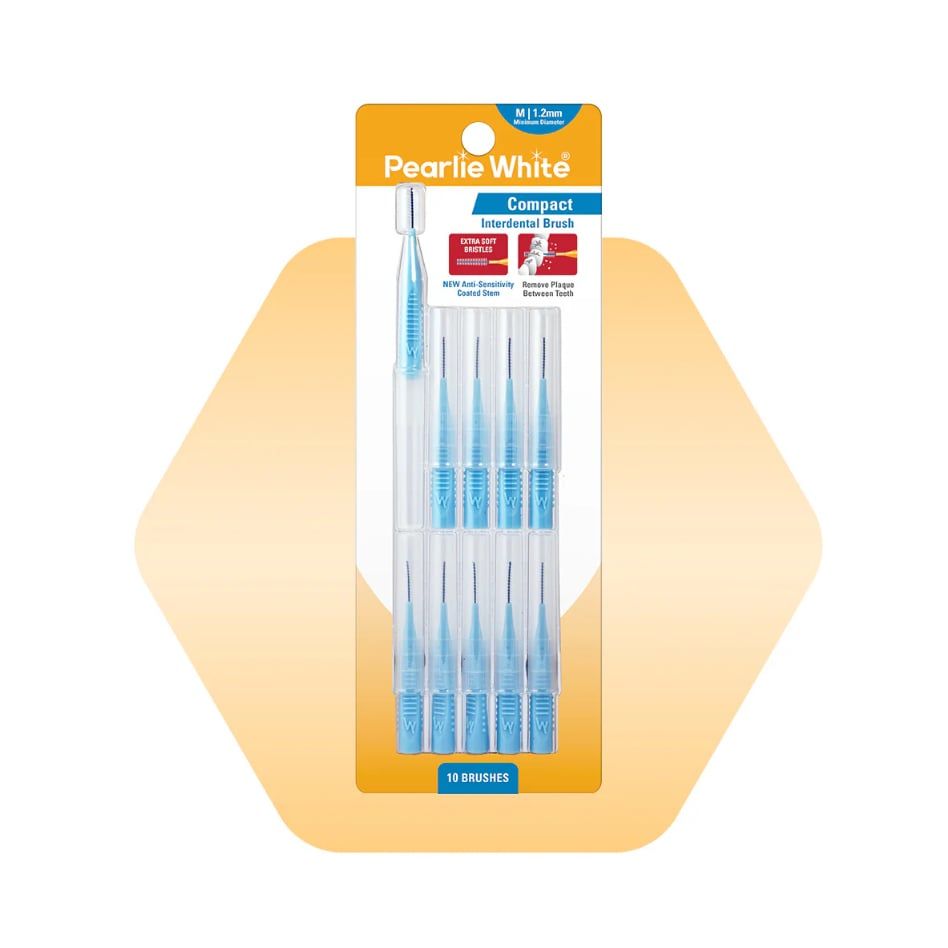 Bàn Chải Kẽ Răng Cao Cấp Pearlie White (10 Cái/ Gói)
