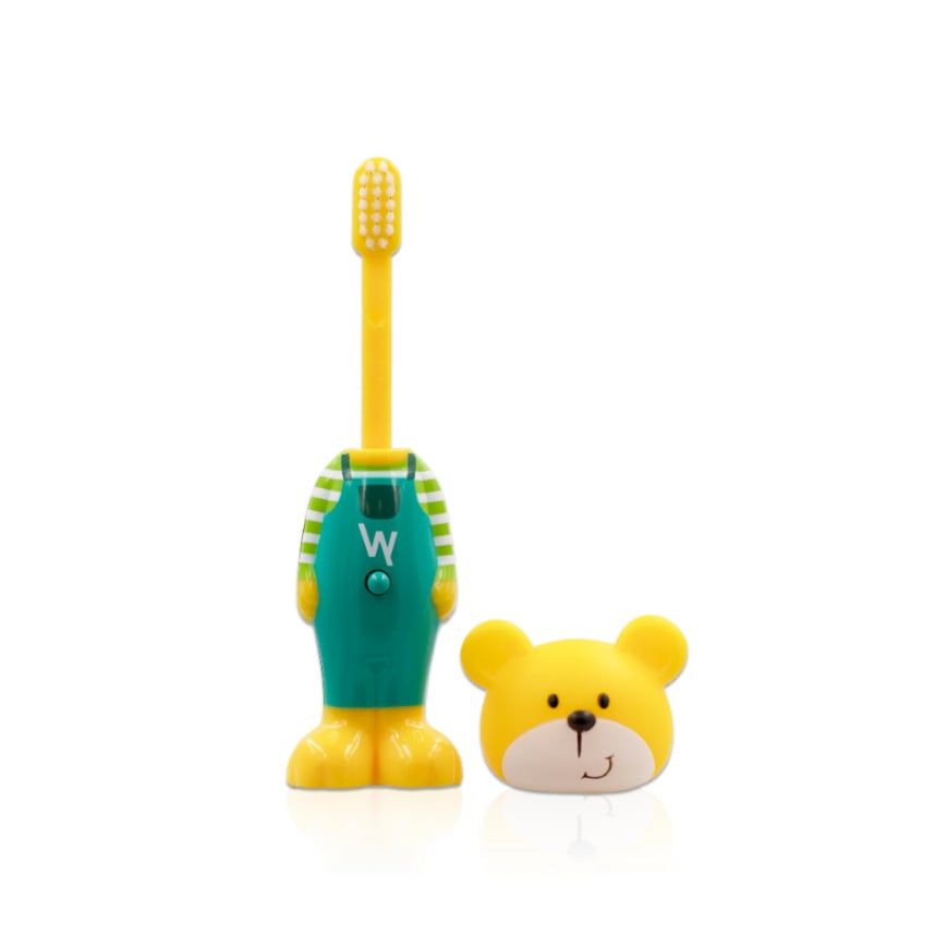 Bàn chải đánh răng lông mềm cho bé hình Gấu Bear BrushCare Kids Pop-Up Extra Soft