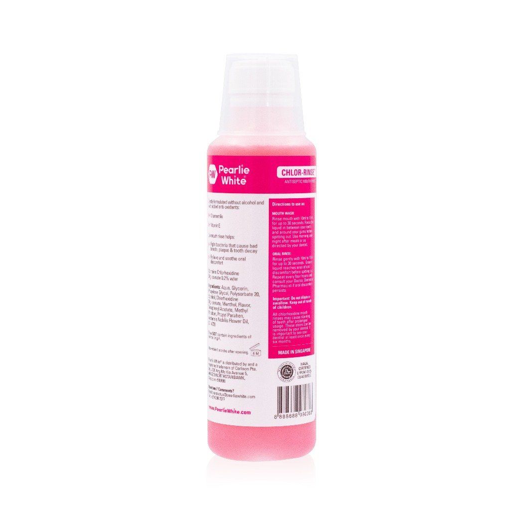 Nước Súc Miệng Kháng Khuẩn Pearlie White Chlor-Rinse Antiseptic 250ml