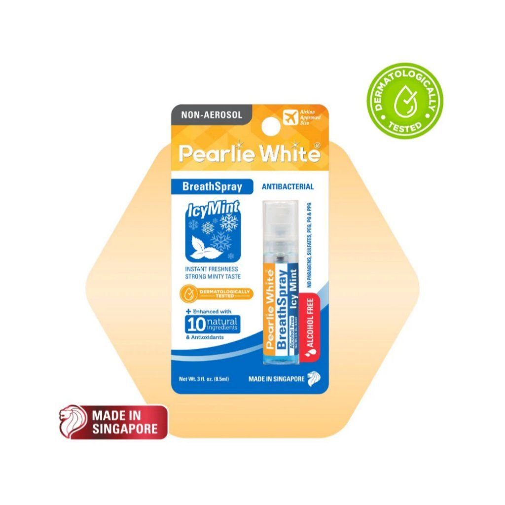 Xịt Diệt Khuẩn Thơm Miệng Icymint Pearlie White 8.5ml