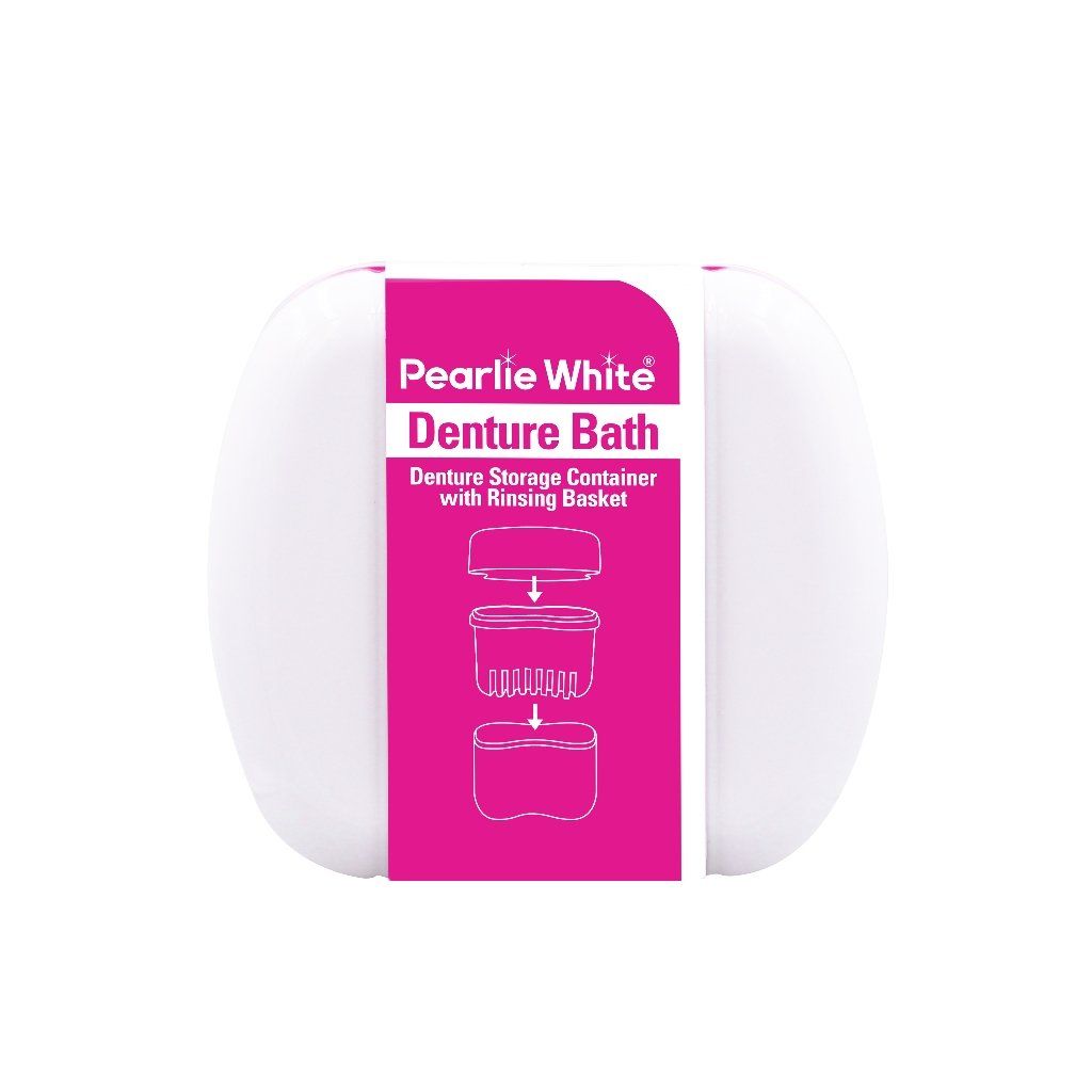 Hộp Đựng Răng Giả Denture Bath Pearlie White