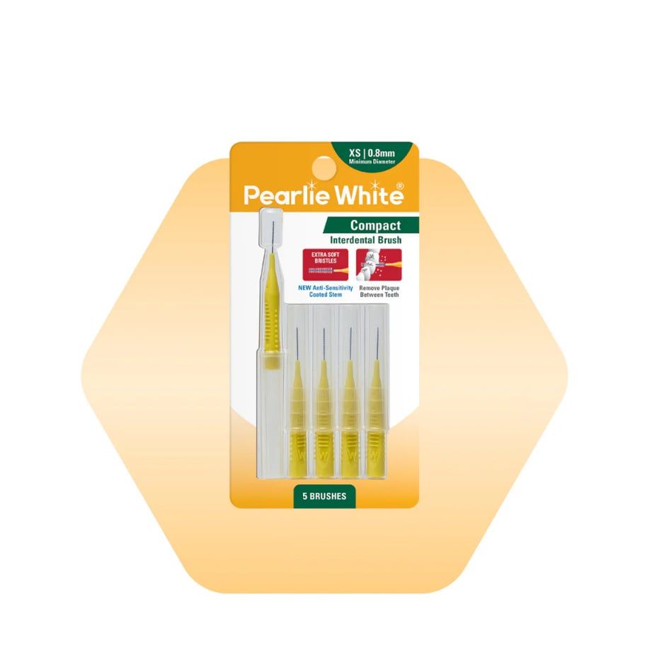 Bàn Chải Kẽ Răng Cao Cấp Pearlie White (5 Cái/ Gói)