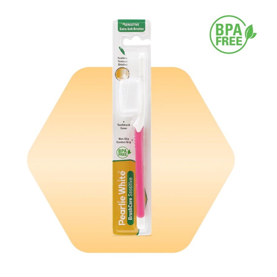 Bàn Chải Lông Mềm Cho Răng Nhạy Cảm Pearlie White BrushCare Sensitive Extra Soft