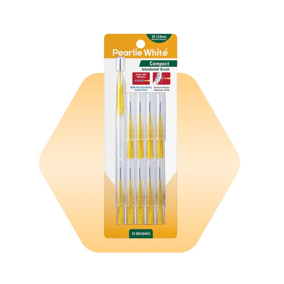Bàn Chải Kẽ Răng Cao Cấp Pearlie White (10 Cái/ Gói)