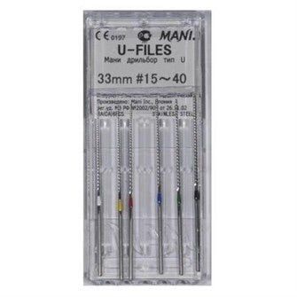 Trâm siêu âm Ultrasonic Files - Mani Nhật Bản (Hộp 6 cây)