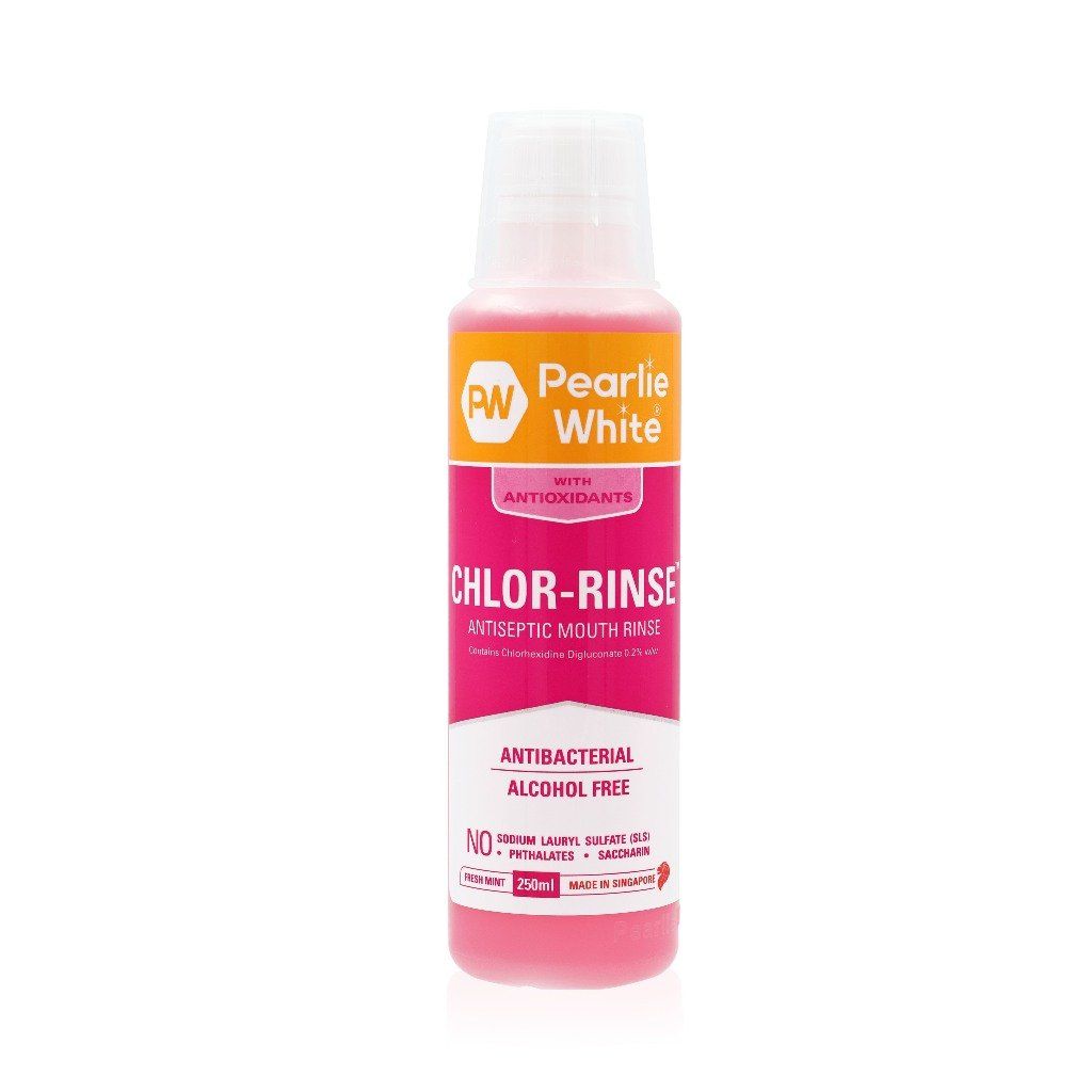 Nước Súc Miệng Kháng Khuẩn Pearlie White Chlor-Rinse Antiseptic 250ml