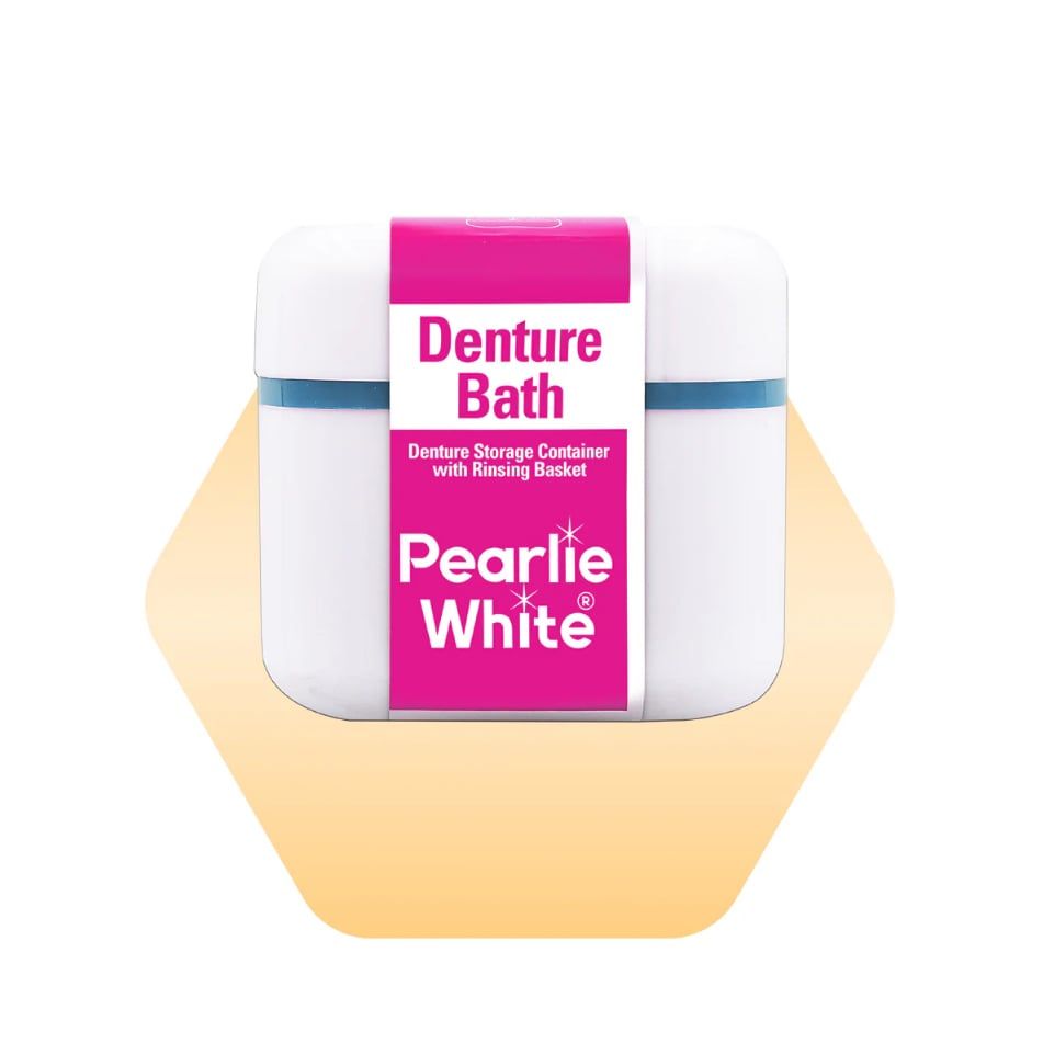 Hộp Đựng Răng Giả Denture Bath Pearlie White
