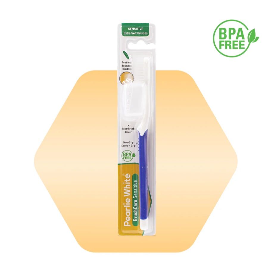 Bàn Chải Lông Mềm Cho Răng Nhạy Cảm Pearlie White BrushCare Sensitive Extra Soft