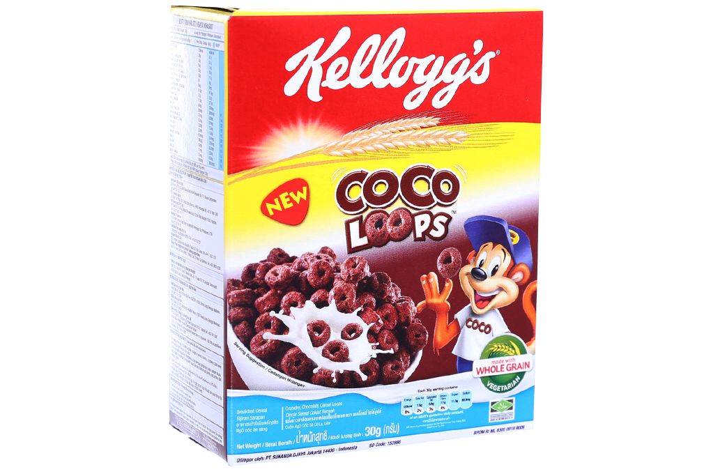 Bột ngũ cốc dinh dưỡng Kellogg's Coco Loops hộp 30g