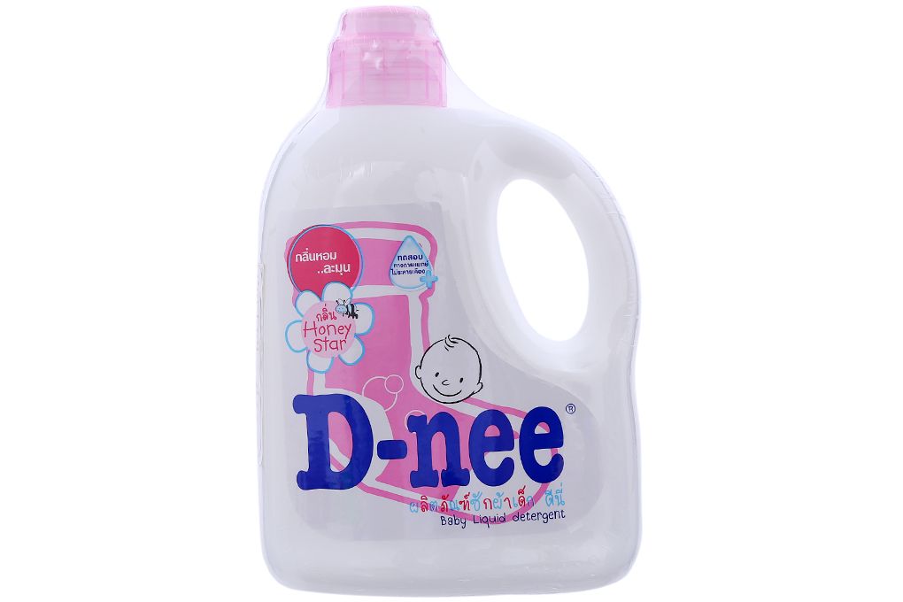 Nước giặt em bé Dnee Hồng chai 960ml