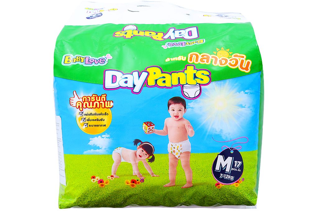 Tã quần Babylove size M 17 miếng (bé 6-10kg)