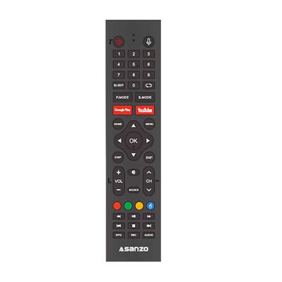 Remote Điều khiển tivi Asanzo Kiêm Giọng Nói Tivi 55US9