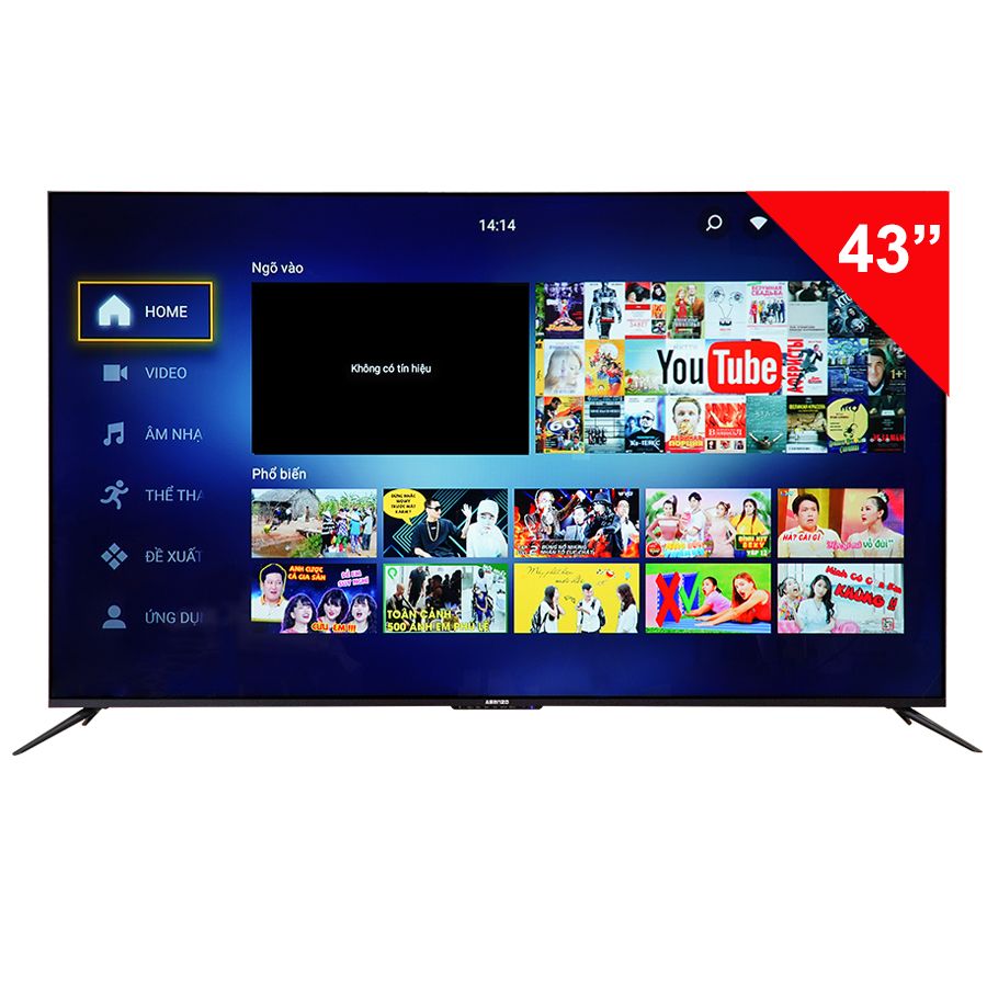 Smart Tivi Asanzo iSlim 43 Inch Model 43SL800