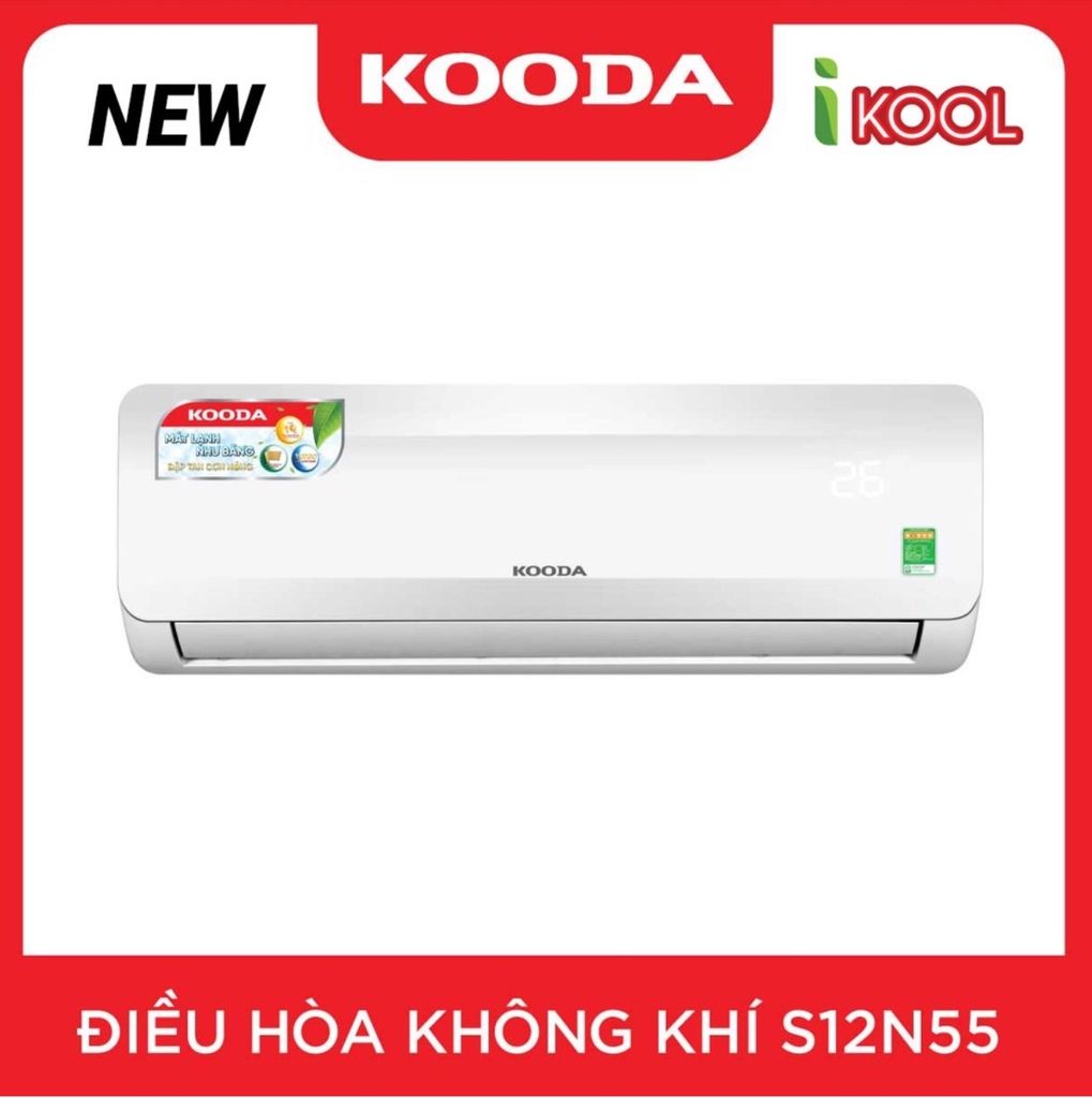 Điều hòa Kooda 1 chiều12000BTU Model S12N55