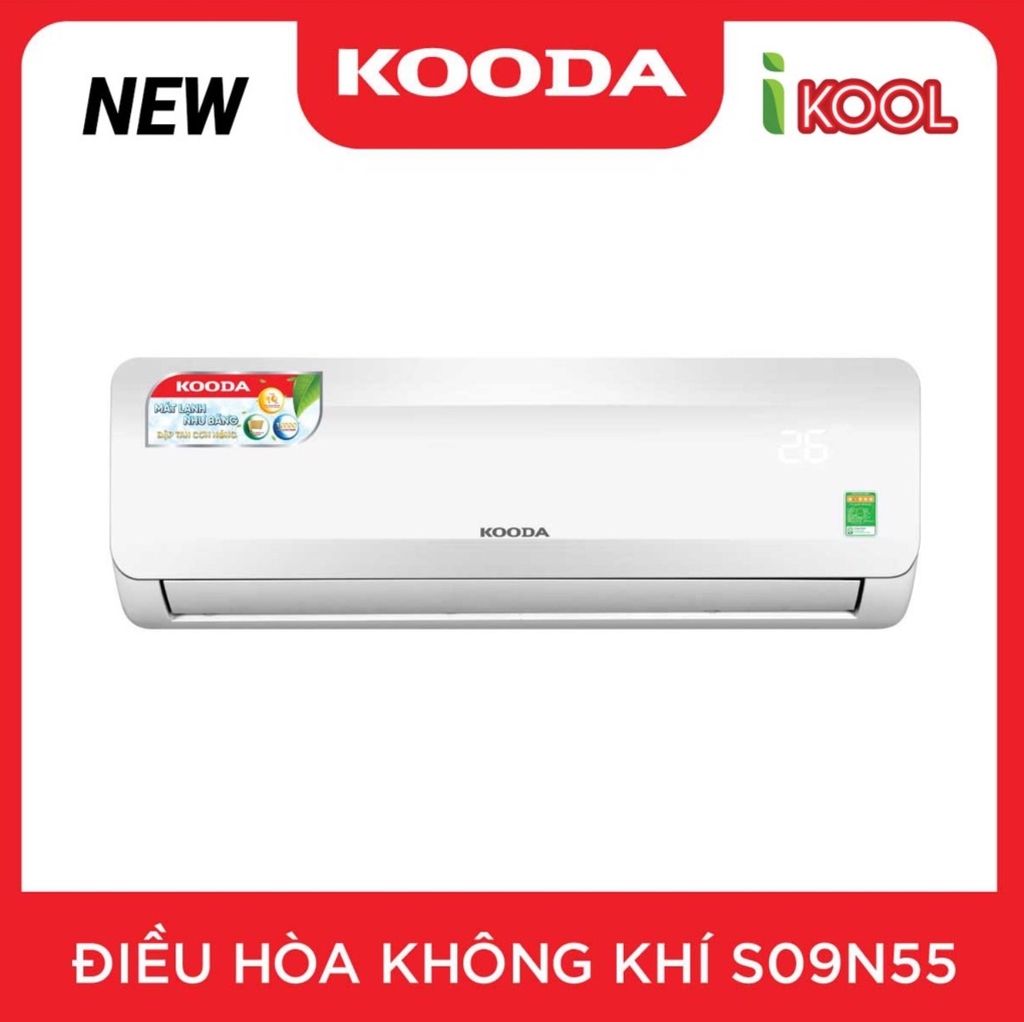 Điều hòa Kooda 1 chiều 9000BTU Model S09N55