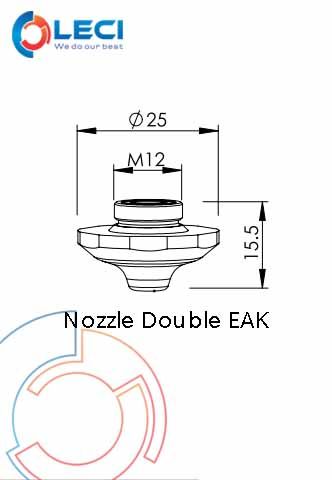  Nozzle Double EAK Trumpf Fiber 