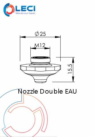  Nozzle Double EAU Trumpf Fiber 