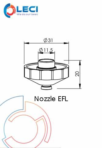  Nozzle EFL Trumpf Fiber 