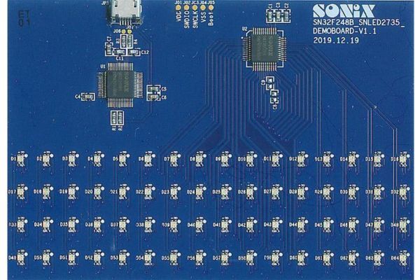 SN32F248B SNLED2735 DEMOBOARD