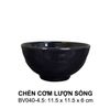 Chén Cơm Lượn Sóng BV040-4.5 Màu Đen Superware