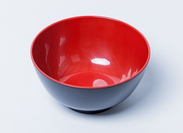 Tô TO D5 melamine 2 lớp đỏ đen