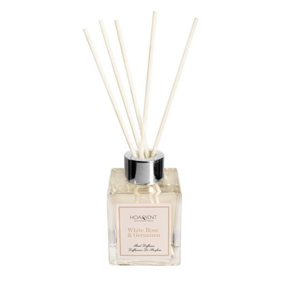 Bộ khếch tán mùi hương que mây - White rose & Geranium