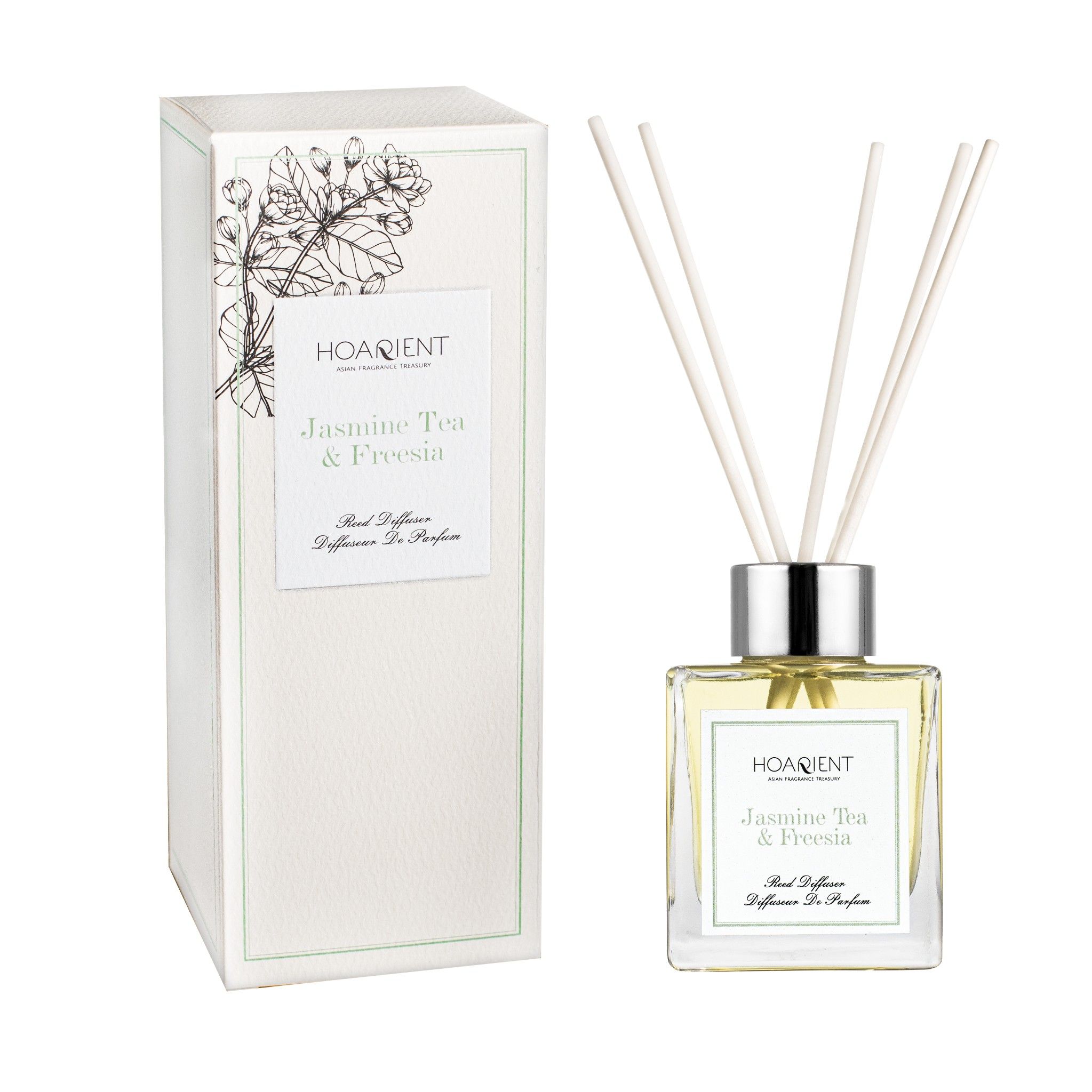 Bộ khuếch tán mùi hương que mây Hoarient - Jasmine Tea & Freesia