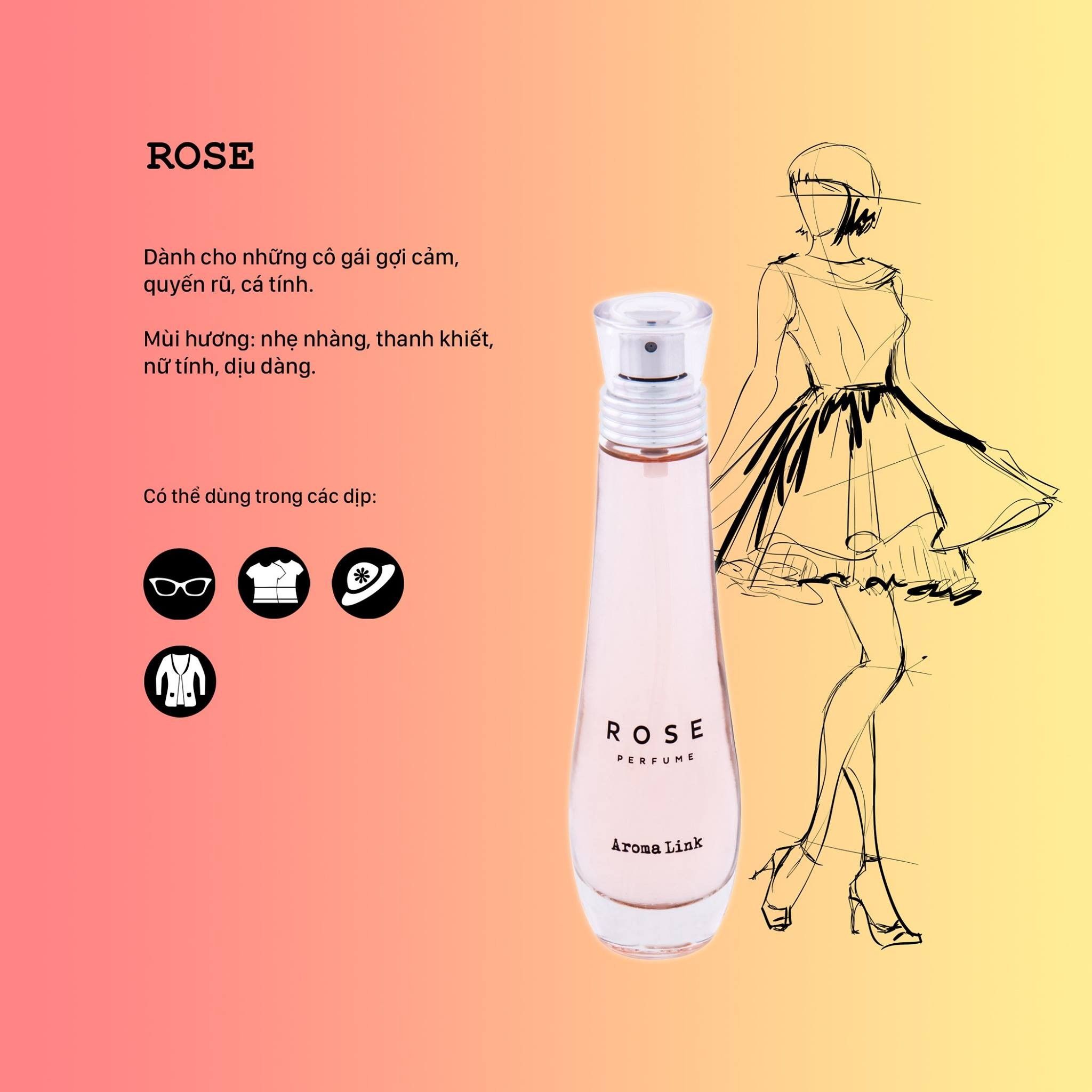 Aroma Link, Nước Hoa Aromalink Rose N6,50ml