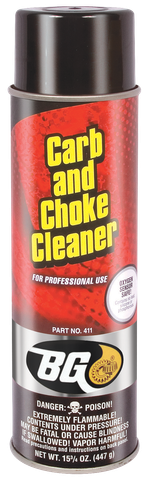  BG Carb and Choke Cleaner (PN 411) & BG Hi-Delivery Carb & Choke Cleaner (PN 412) 