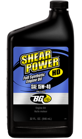  BG Shear Power® HD, Full Synthetic Diesel Oil 15W-40 
