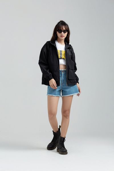 Áo Khoác Dù Nữ Relax Fit In Logo Fast&Fourious WOP 2026